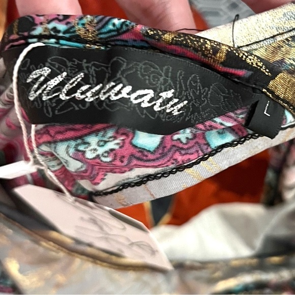 Anthro’s Uluwatu, Y2K Multicolor Mashup, Open-Back, Stretch, Dress, Size Lg - Picture 4 of 10